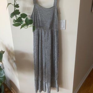 Black and White Stripe Jumpsuit